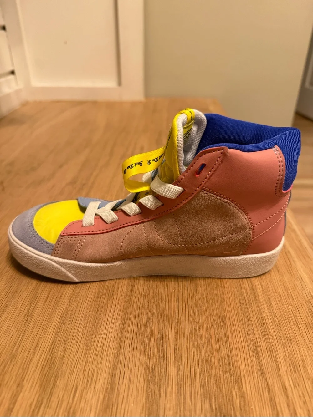 Nike Kids' Multicolor High-Top Sneakers - Yellow/Blue/Pink